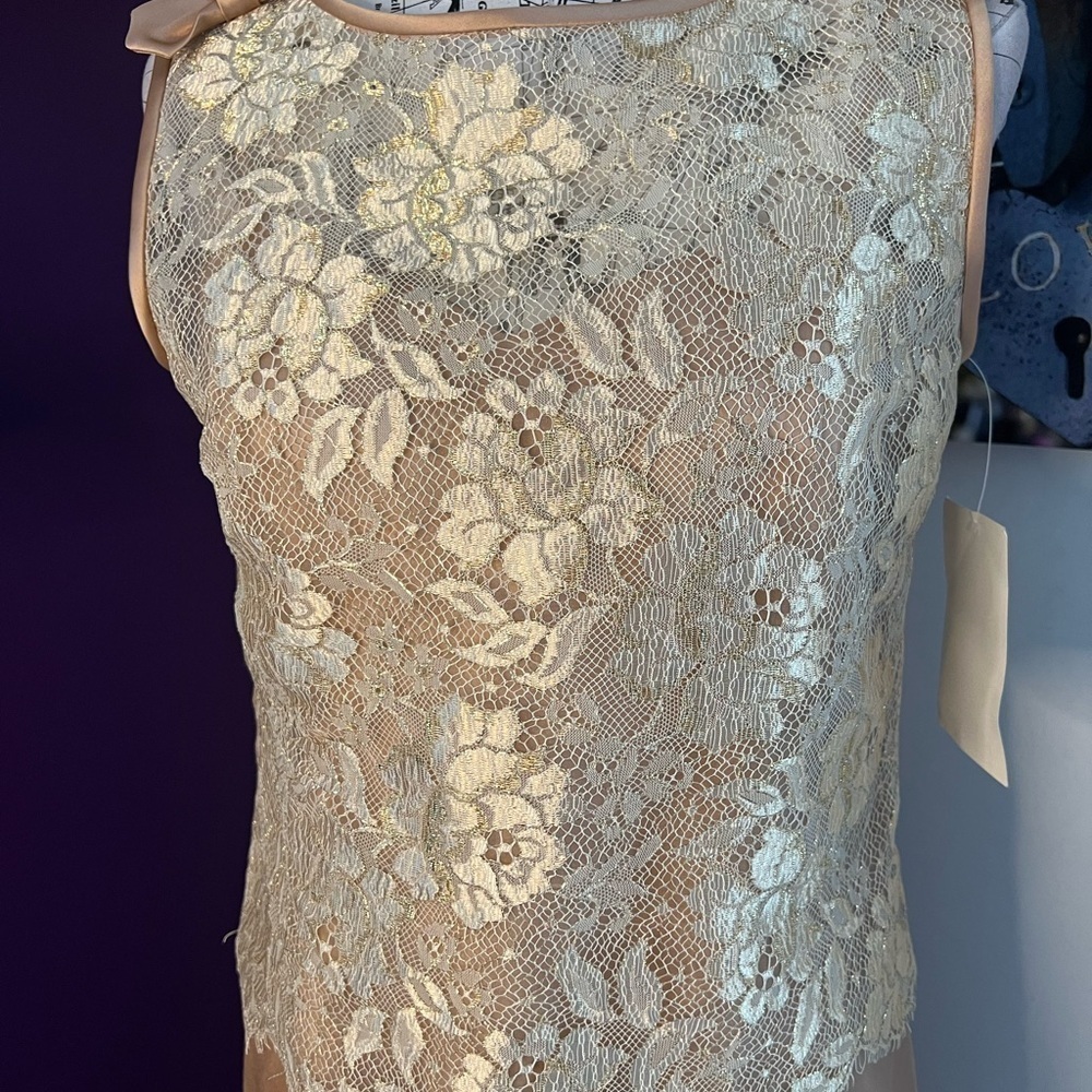 Vintage 1996 Evan Picone 2 Piece Champagne Gown NWT - Picture 5 of 15